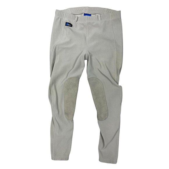 Irideon Knee Patch Breeches Tight Leggings 2X Tan Horseback Riding - Picture 1 of 10